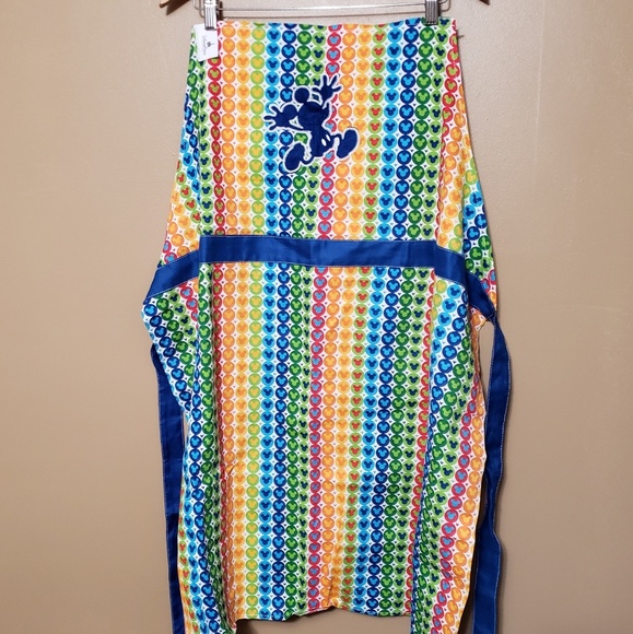 NWT Disney Parks Mickey Mouse Rainbow Apron - Picture 1 of 8